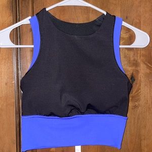 From Lululemon, in really good condition! cropped tank with bra!
